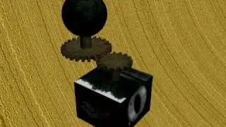 3ds max animation - gear + image