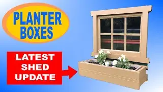 Window Planter Boxes for Shed: Woodworking Project Using Last of the Reclaimed Cedar