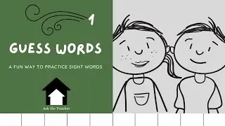 Sight Words Game:  Guess words 1