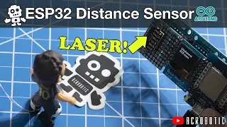 ESP32 Laser-Ranging Distance Measurement Device | SSD1306 OLED + VL53L0X