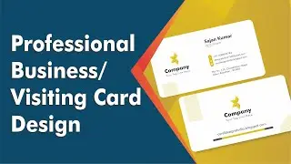 Visiting Card / business card design in #coreldraw Coreldraw tutorial in hindi