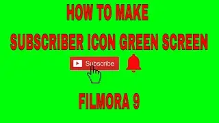how to make Green Screen Sub Icon-FILMORA 9