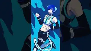 KAITO Cyber Neko | Speedpaint #kaito #vocaloid #にゃんにゃん