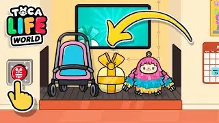 BABY STROLLER IN TOCA BOCA // HACKS AND SECRET TOCA BOCA // HAPPY TOCA