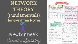 Basics (Fundamentals) of Network Theory Handwritten 🖋️ Notes 📒 for BTech GATE/ESE/FE | Newton Desk