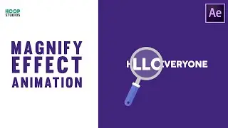 Magnify Effect Animation in After Effects | Magnifying Glass Animation | After Effects Tutorial