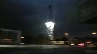 The beginning of a thunderstorm