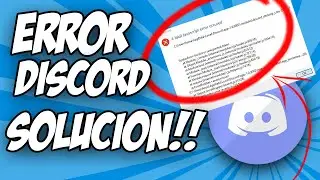 Como SOLUCIONAR [ ERROR ] de Discord 2 Minutos | FÁCIL!🔥✅