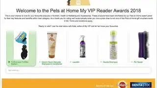 Pets at Home - My VIP Reader Awards 2018