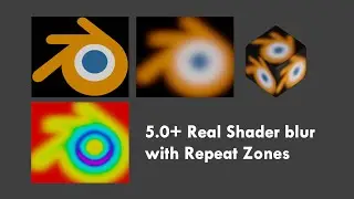 Blender 5.0 Shader - Accurate blur with Repeat Zones