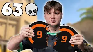S1MPLE DESTROYS 9 LVL FACEIT AND GETS 63 KILLS!! | CS2
