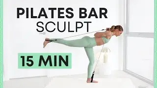 15 MIN PILATES BAR FULL BODY SCULPT - mimic reformer Pilates