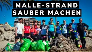 Strand auf Mallorca sauber machen - Fitness mit Manuel Stiebinger
