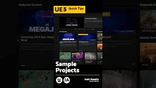 UE QuickTip - Sample Projects. Follow me for more UE quicktips