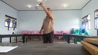 Teknik simpel memutar depan belakang tongkat majored😊🙏