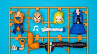 ♪Build: Krillin & Android 18 | Dragon Ball | Satisfying beat building | Speed build | Model Kit