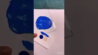 💙🫰🏻 #colour #mixing #acrylicpainting
