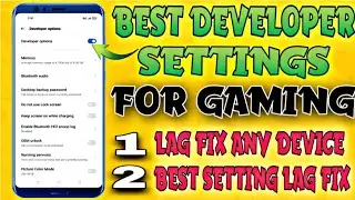 Best Developer Option Setting For Gaming | Increase Gaming Performance | CPU Optimization for Gaming
