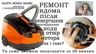 Thomas twin tiger моючий порохотяг. Поющий пылесос. ремонт. перевернулся