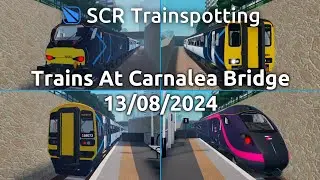 Trains At Carnalea Bridge 13/08/2024 - SCR Trainspotting - Roblox Stepford County Railway