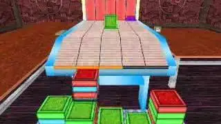 Packin' Plax Klax Tetris style block puzzle game raw footage