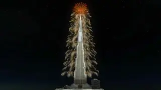 ⁴ᴷ Dubai: Burj Khalifa NYE 2020/2021 | 10th Youtube FWsim Fireworks Festival