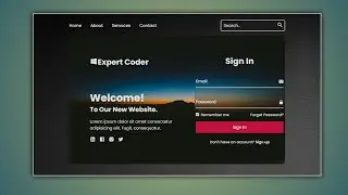 How To Make A Website With Login And Register | HTML CSS & JAVASCRIPT |