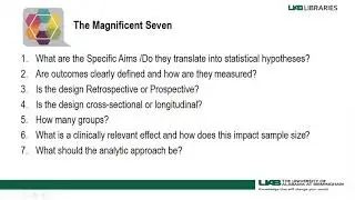 'The Magnificent Seven' - Questions of Study Design