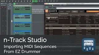 How to import a MIDI sequence from EZ Drummer in n-Track Studio