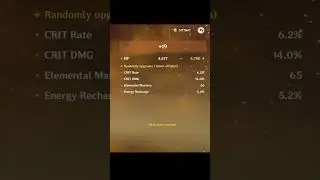 Trying to get 50CV Artifacts Day 66 Genshin Impact  