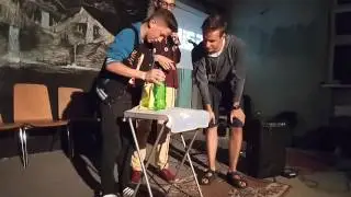 Фокус с бутылкой и с монеткой