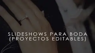 3 Slideshows para BODA (Proyecto Editable) | Premiere Pro