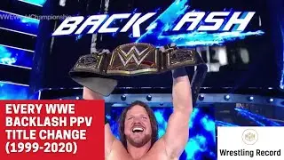 Every WWE Backlash PPV Title Change (1999-2020)