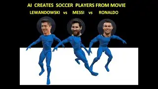 AI  CREATES THE  BEST 💪👌 SOCCER ⚽  PLAYERS ⛹️‍♂️Lewandowski vs Messi vs Ronaldo