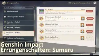 Genshin Impact Sumeru achievements 100 % (World-Quests Part 3)