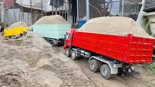 Ô Tô Xe Tải Điều Khiển, Xe Tải 5 Chân Chở Cát Quá Tải, Xe Ben, Máy Xúc Cần Cẩu, Xe Đồ Chơi