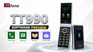 First Look at the TTfone TT990 Software | Simple Android Flip Phone Preview