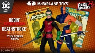 NEW DC Direct Page Punchers™ Robin™ & Deathstroke™ w/ EXCLUSIVE Comics | Action Figure Showcase