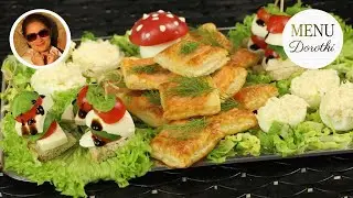 Pomysł na trzy szybkie i proste przekąski na imprezę. MENU Dorotki.