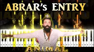 Abrar's Entry (Jamal Kudu) - Animal ♫ || 🎹 Piano Tutorial + Sheet Music (with English Notes) + MIDI