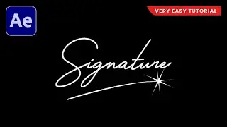 Signature Animation in After Effects | Trim Path Animation | After Effects Tutorial in 2025