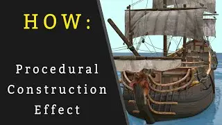 Blender Geometry Nodes Tutorial - Prodecural Construction Effect