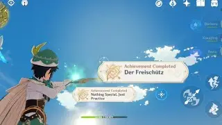 Stupid hidden achievement genshin impact | nothing special just practice | der freishütz