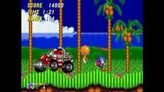 Sonic the Hedgehog 2 Boss # 1: Dr. Robotnik's Drill Car