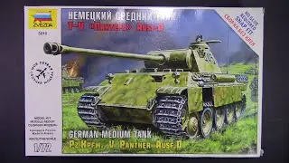 Assembly of the tank model Pz.V Panther Ausf.D from the ZVEZDA scale 1/72