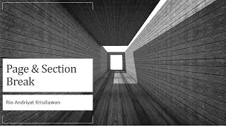 Belajar Microsoft Office Word 2016 - Part 11  Latihan Page Break Section Break Daftar Isi