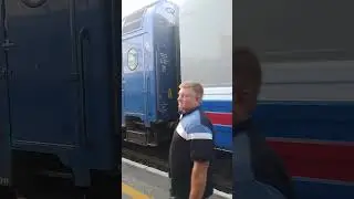 Сцепка почтово-багажных вагонов. Ст.Тюмень