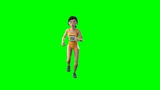 3D Green Screen Character athlete  Free 3d Explainer kit
