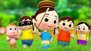अक्कड़ बक्कड़ बम्बे बो - Akkad Bakkad Bambe bo Hindi Rhymes for Kids | Hindi Poems Balgeeth JOJO TV