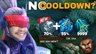 KETIKA GLOBAL SABER MENYALAHGUNAKAN EMBLEM COOLDOWN DAN BUILD TERSAKITNYA DI RANK TERTINGGI | MLBB